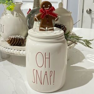 Rae Dunn OH SNAP Christmas Canister